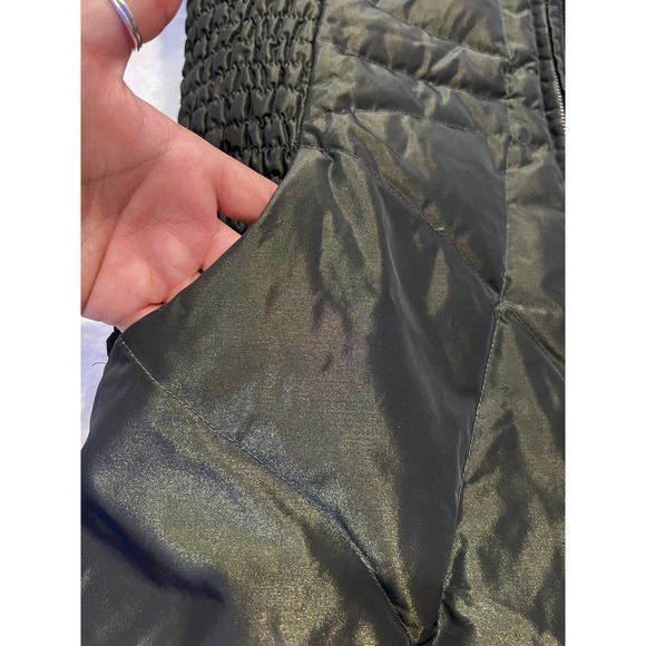 1 Madison Green Puffer‎ Down Coat Jacket Women's Size Small S Cinch Winter - Picture 8 of 9